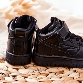 FR1 Zapatos Deportivos Altos Infantiles Bartnie Negro 1