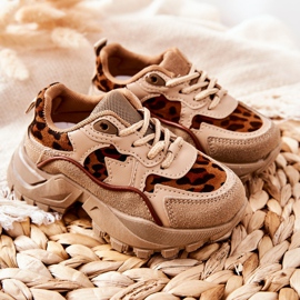 FR1 Zapatillas Deportivas Infantiles Sneakers Beige-Marrón Nila 7