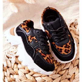 FR1 Zapatillas Deportivas Infantiles Sneakers Marrón y Negro Nila blanco 1