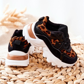 FR1 Zapatillas Deportivas Infantiles Sneakers Marrón y Negro Nila blanco 3
