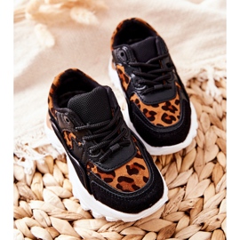 FR1 Zapatillas Deportivas Infantiles Sneakers Marrón y Negro Nila blanco 5