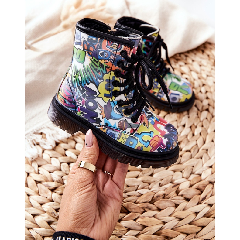 FR1 Botas cálidas para niños con una colorida cremallera en la parte superior multicolor 2 FR1 Botas cálidas para niños con una colorida cremallera en la parte superior multicolor 2