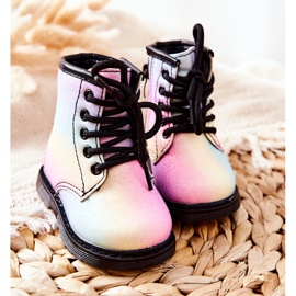 FR1 Botas cálidas para niños con cremallera Pastel Goopy multicolor 1