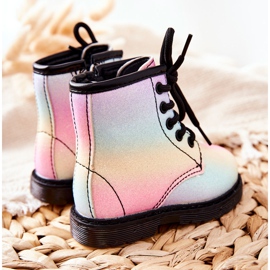 FR1 Botas cálidas para niños con cremallera Pastel Goopy multicolor 2