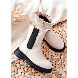 FR1 Botas de abrigo para niños Beige Alanya negro 4
