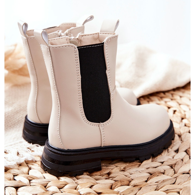 FR1 Botas de abrigo para niños Beige Alanya negro 2