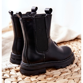 FR1 Botas de abrigo negras para niños Alanya negro 1