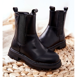 FR1 Botas de abrigo negras para niños Alanya negro 2