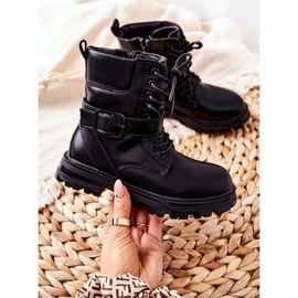 FR1 Botas Infantiles Dollay Negra Con Hebilla negro 6