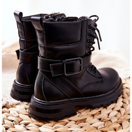 FR1 Botas Infantiles Dollay Negra Con Hebilla negro 2 FR1 Botas Infantiles Dollay Negra Con Hebilla negro 2