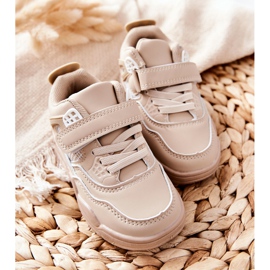 FR1 Zapatilla Deportiva Piel Infantil Beige Marisa blanco 2
