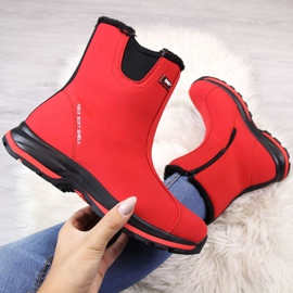 Botas de nieve impermeables con aislamiento rojo Dk W DK1C 3