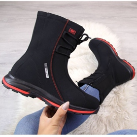 Botas de nieve impermeables atadas Dk W DK15D negro 3