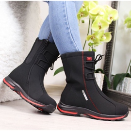 Botas de nieve impermeables atadas Dk W DK15D negro 5