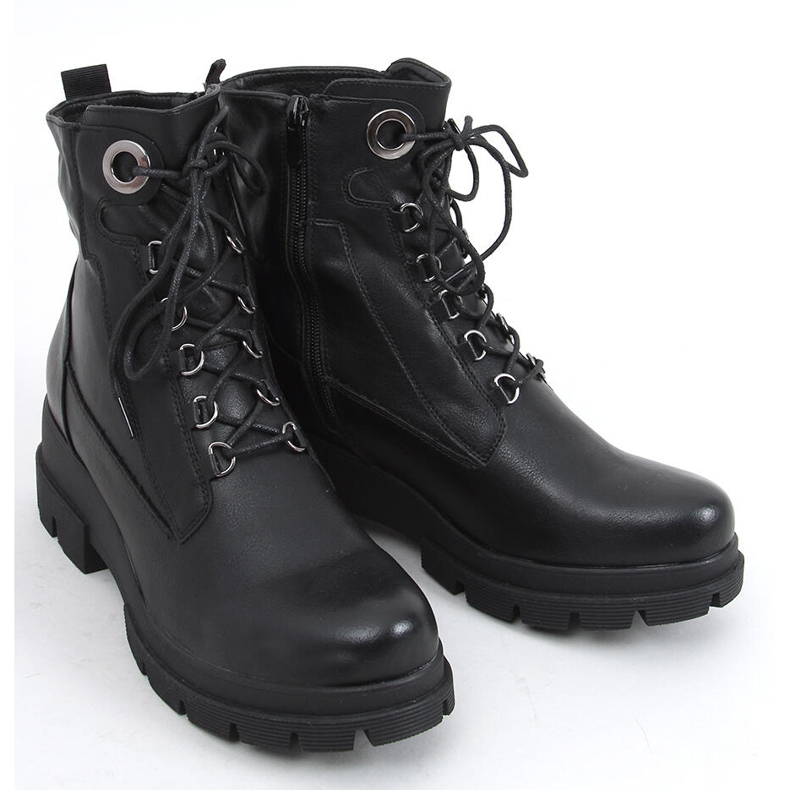 Botas de cuña baja Turid Black negro 1