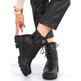 Botas de cuña baja Turid Black negro 2