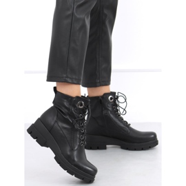 Botas de cuña baja Turid Black negro 4