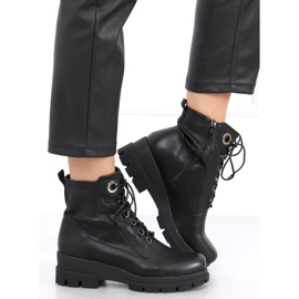 Botas de cuña baja Turid Black negro 5