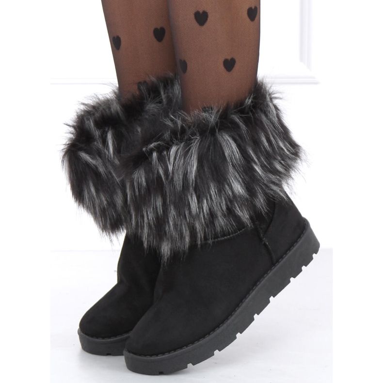 Botas de nieve con pelo de Else Black negro 1 Botas de nieve con pelo de Else Black negro 1