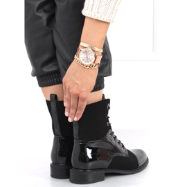 Bota charol Nina Black negro 3