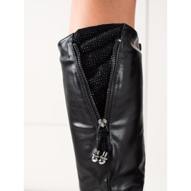 TRENDI Botas casual con cremallera negro 3