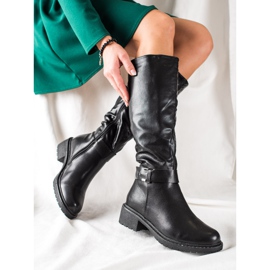 TRENDI Botas casuales cálidas negro 2
