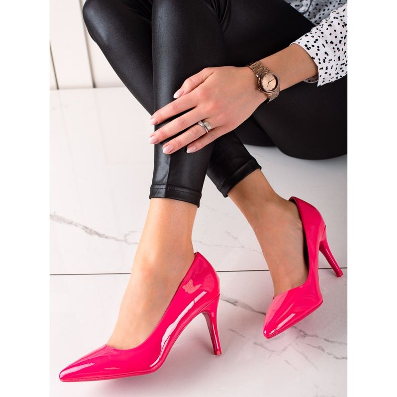 Best Shoes Salón Lacado Rosa rosado 1