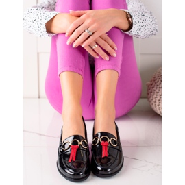 Filippo Zapatos de cuero lacado negro 2