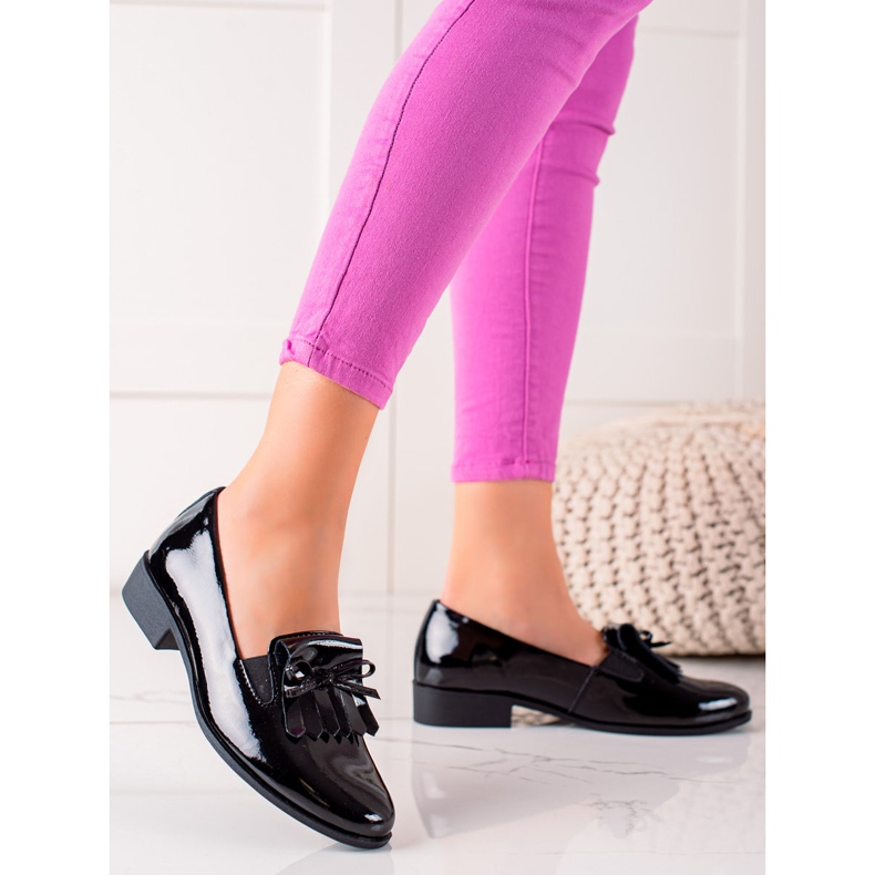 Filippo Brogues de cuero con lazo negro 1 Filippo Brogues de cuero con lazo negro 1