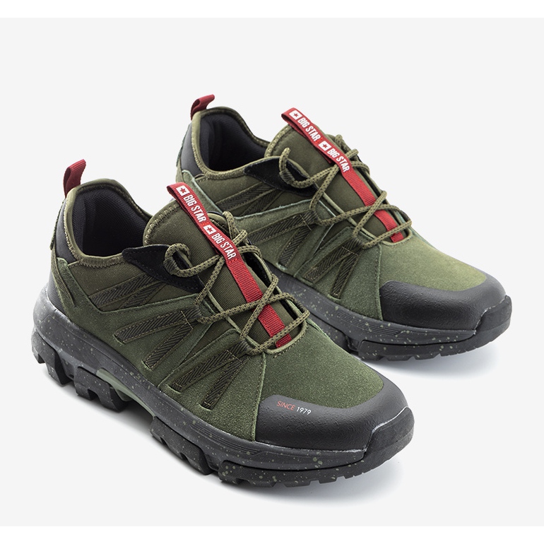 Zapatillas de trekking hombre Gisberto Big Star verdes 1