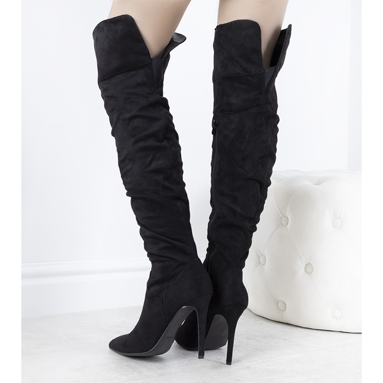 Botas negras hasta el muslo de Arment negro 1 Botas negras hasta el muslo de Arment negro 1