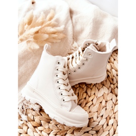 FR1 Zapatillas Cálidas Infantiles Piel Beige Claro Bomi 4
