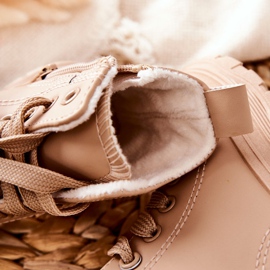 FR1 Zapatillas Cálidas Infantiles Piel Beige Bomi 1