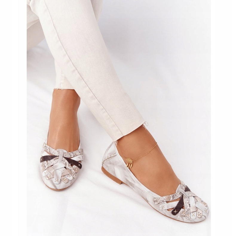 Bailarinas Mujer Piel Maciejka 01358-44 Dirty Beige 4