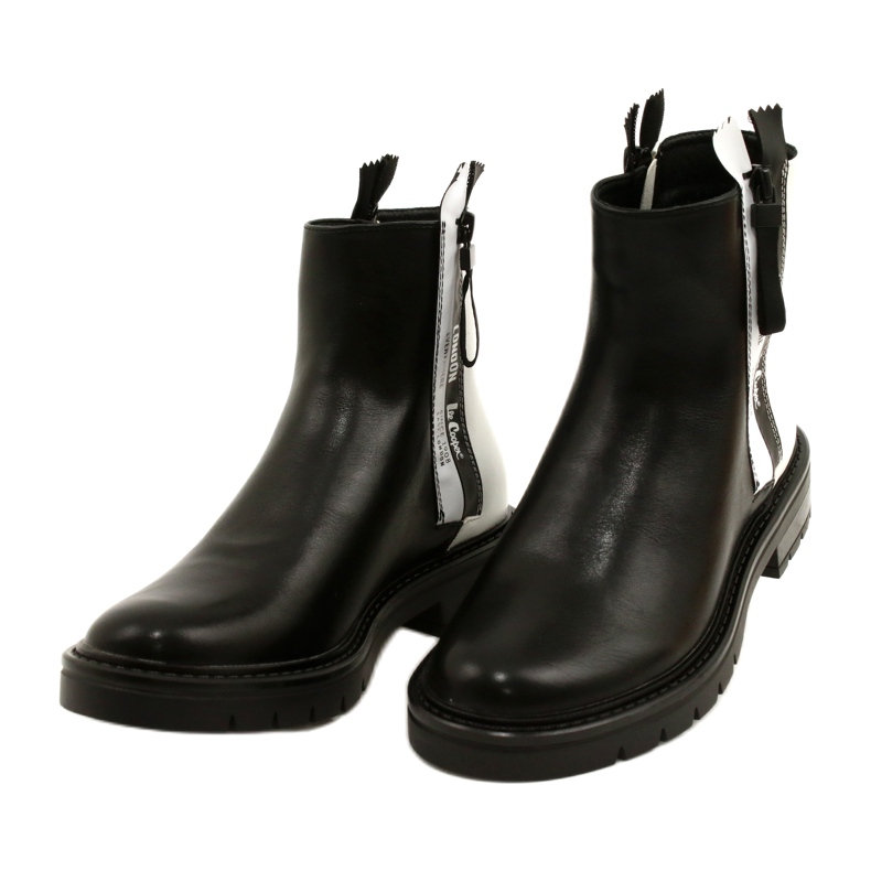 Botas en blanco y negro de las mujeres Lee Cooper LCJ-21-47-0650LA 3