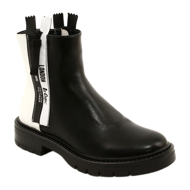 Botas en blanco y negro de las mujeres Lee Cooper LCJ-21-47-0650LA 1