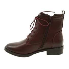 M.Daszyński Botines Obrero SA62-90 Burdeos rojo 2