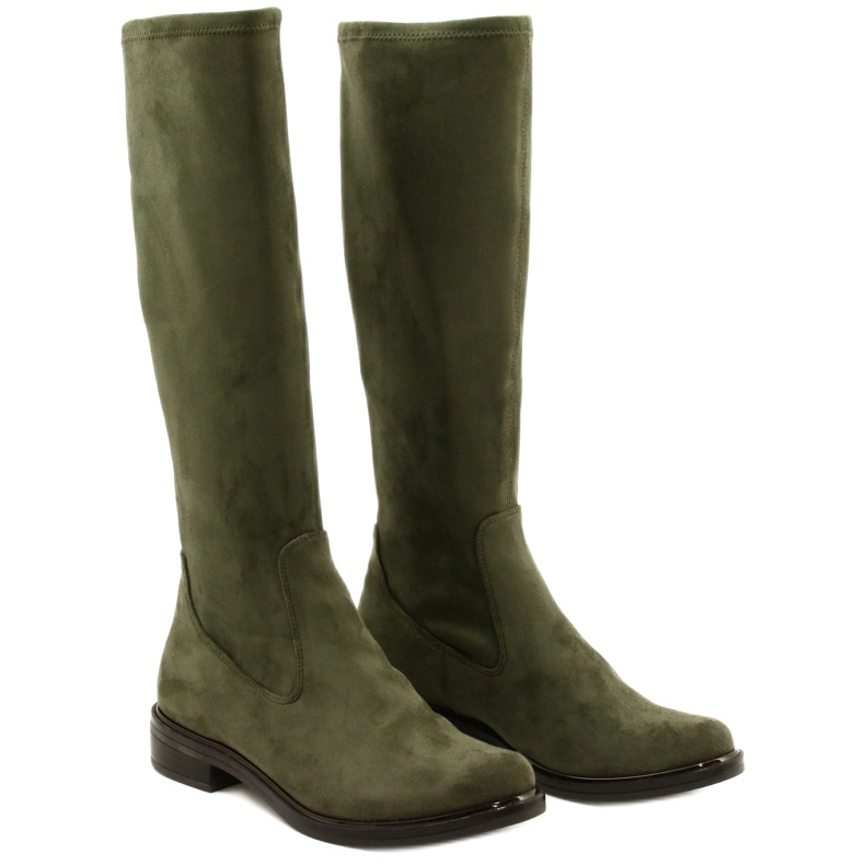 Botas de mujer Caprice 25512-27 737 oliva stretch verde 4
