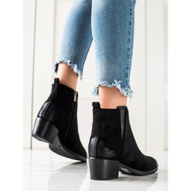 W. Potocki Botines casuales negros de Potocki 4