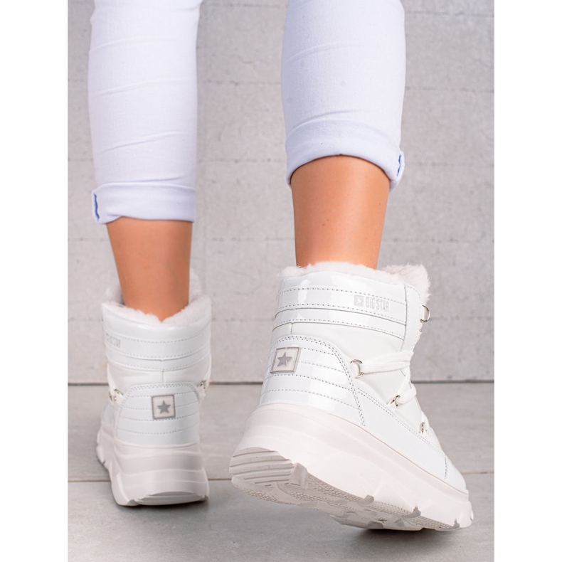 Botas de nieve para mujer Big Star II274463 blanco 2
