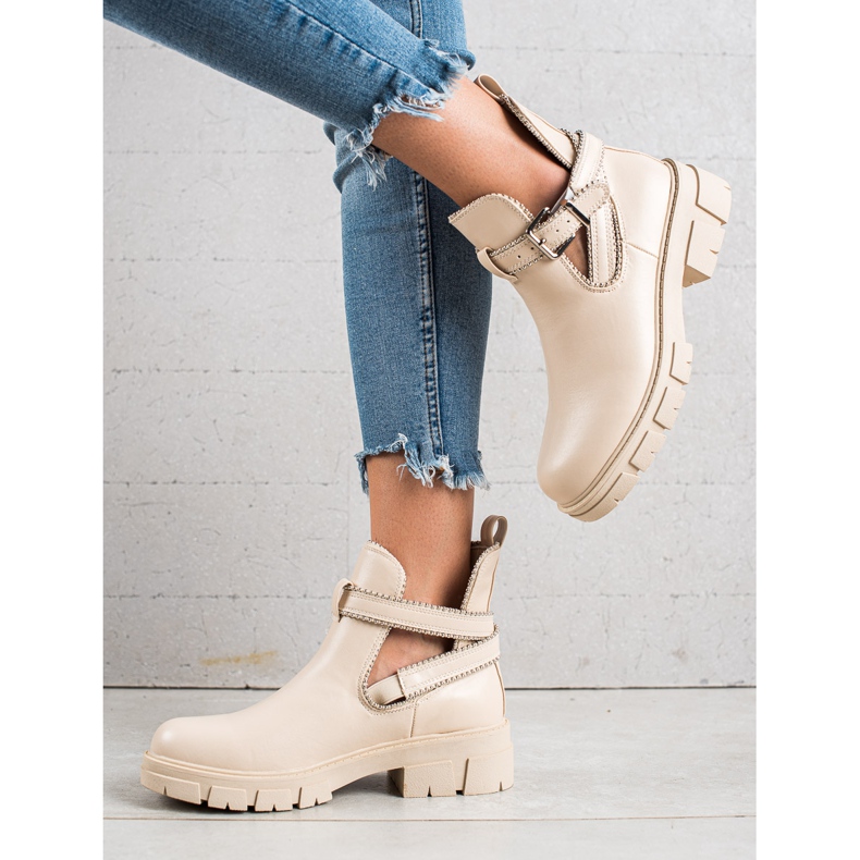 Bestelle Trabajadores de moda sin cordones beige 1