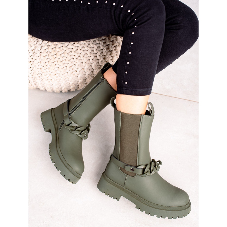 TRENDI Trabajadores verdes con una tira decorativa 2