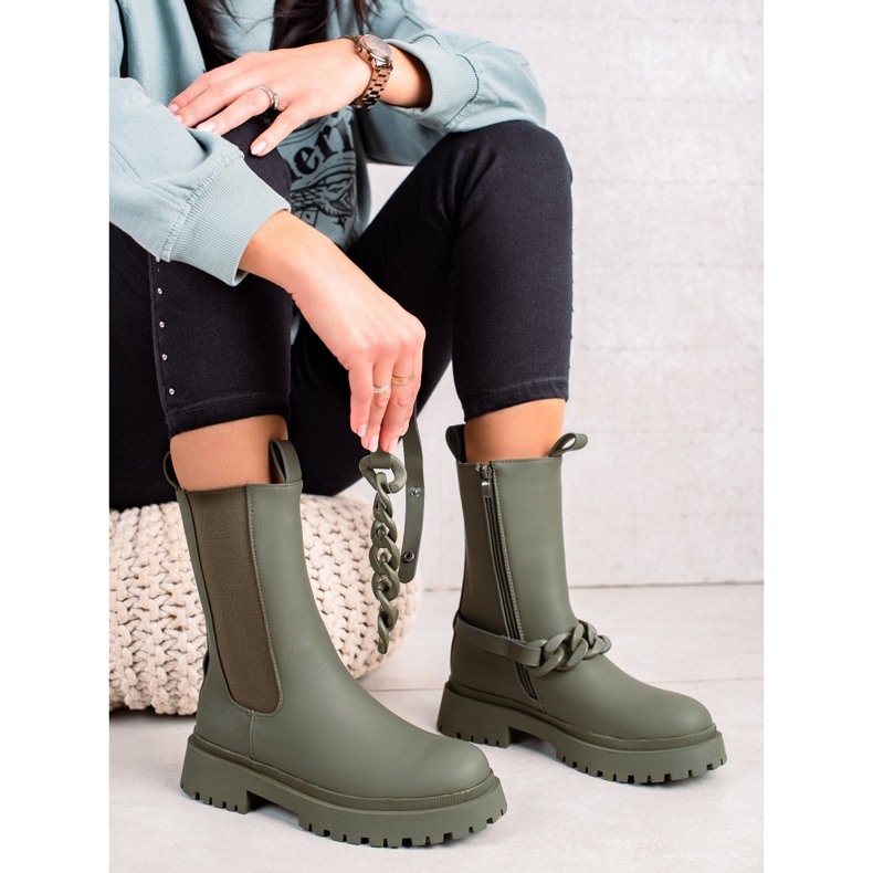 TRENDI Trabajadores verdes con una tira decorativa 1