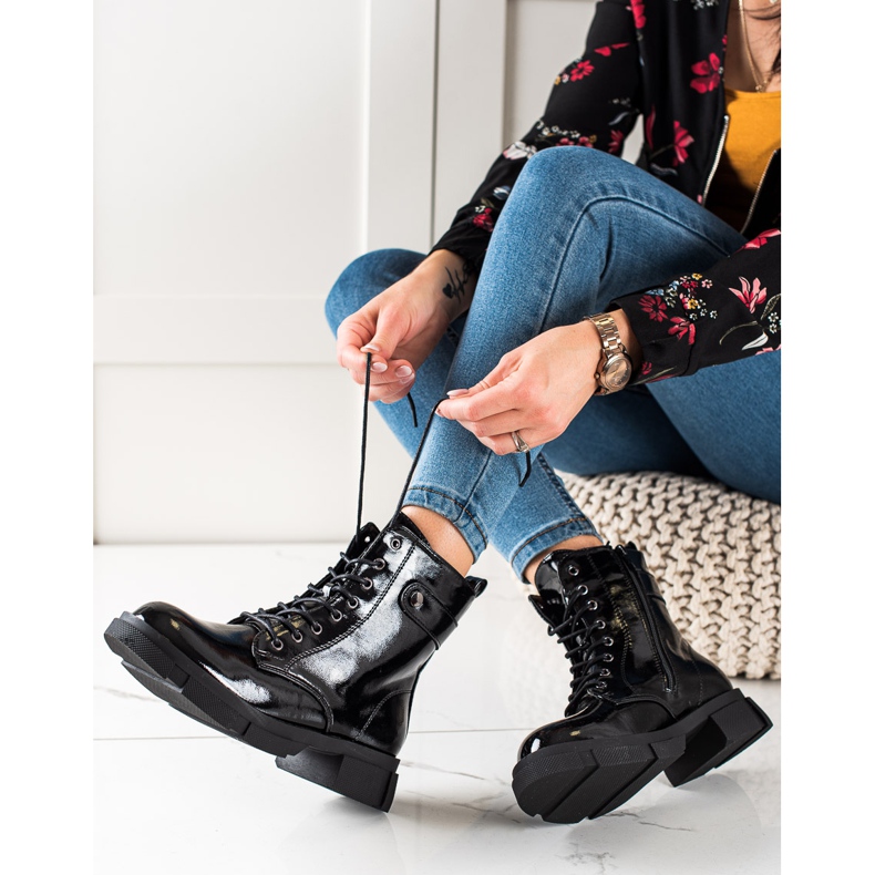 Goodin Trabajadores Lacados Clásicos negro 1