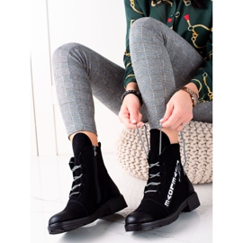 W. Potocki Botines negros de moda Potocki 1