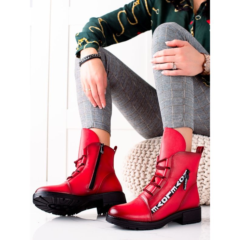 W. Potocki Botines rojos de moda Potocki 2 W. Potocki Botines rojos de moda Potocki 2