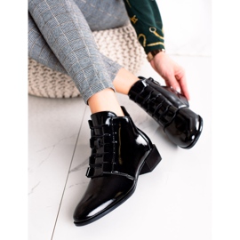 W. Potocki Elegantes botas Potocki barnizadas negro 1 W. Potocki Elegantes botas Potocki barnizadas negro 1