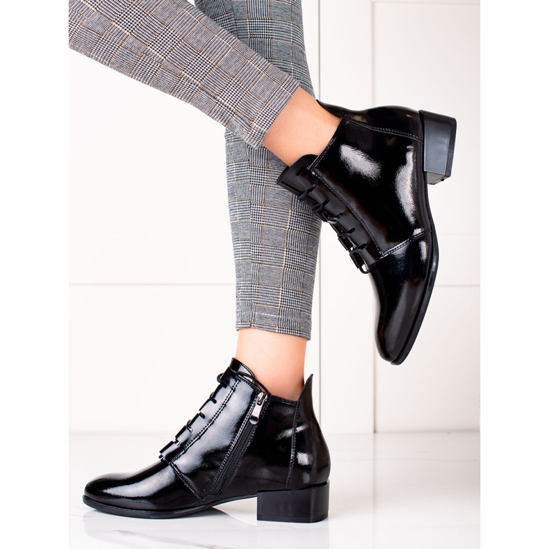 W. Potocki Elegantes botas Potocki barnizadas negro 2 W. Potocki Elegantes botas Potocki barnizadas negro 2