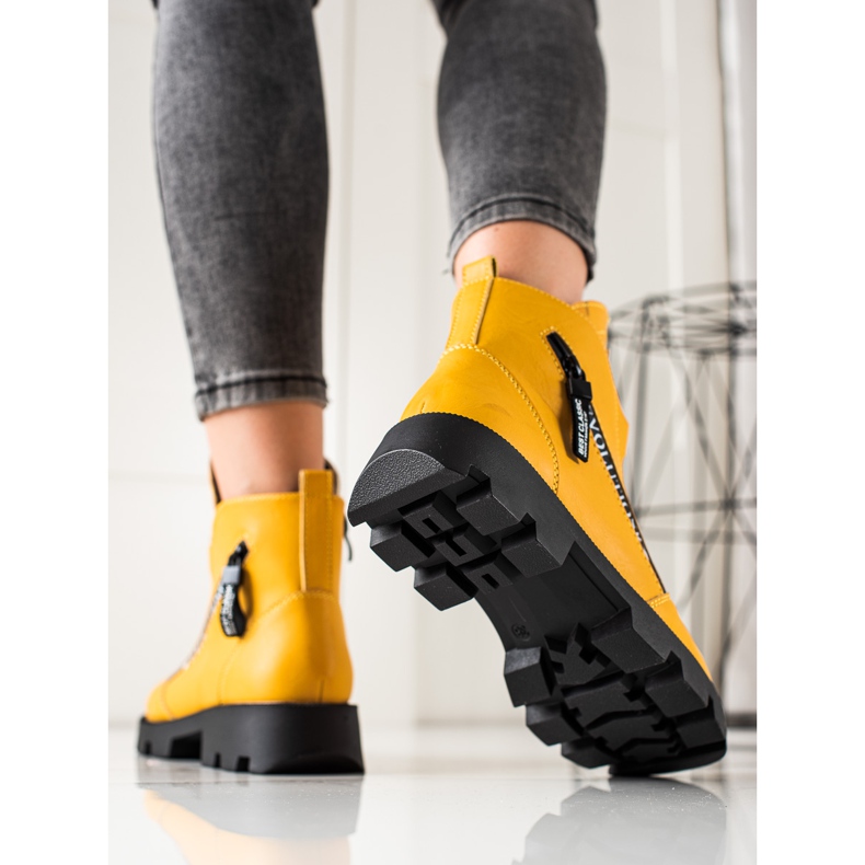 Sergio Leone Trabajadores de la moda amarilla dorado 1