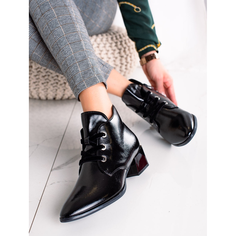 Botas de tacón bajo de Sergio Leone negro 2